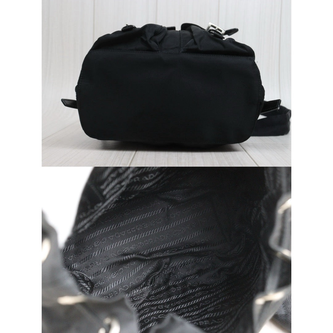 Include Entrupy Certificate of Authenticity｜Very Good ( Rank A)｜ PRADA Re-Nylon Black Backpack Small ｜26081809