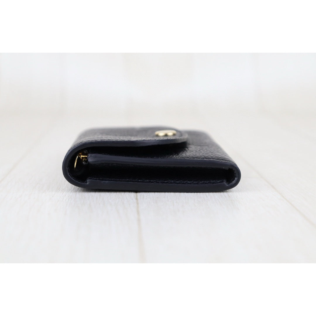 Very Good ( Rank A)｜ LV Monogram Calf Skin Card Holder Black IC Chips Model ｜Counter Price ￥69,300JPY｜H25022602