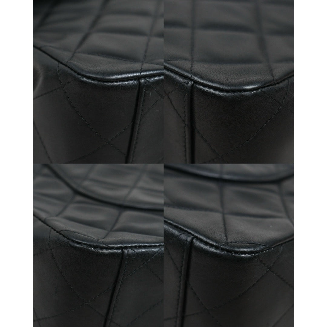 Include Entrupy Certificate of Authenticity｜Good ( Rank AB)｜ CHANEL Lamb Skin Matrasse Chain Single Flap34 Shoulder Bag Black Made in 1991-1994Year｜26091403