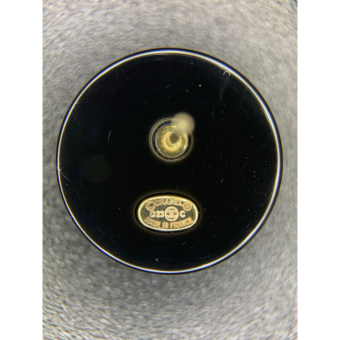 Include Authentic Detective Certificate of Authenticity｜Very Good ( Rank A) ｜CHANEL D23C COCO Mark  Black Acrylic Rhinestone Earrings Made In 2023Year｜S26031007