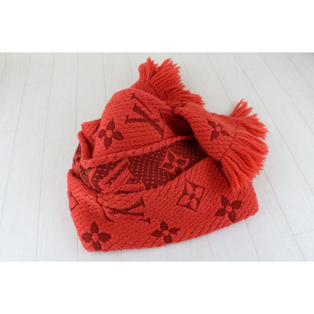 Very Good ( Rank A)｜ Louis Vuitton Monogram Wool Scarf｜S26030804