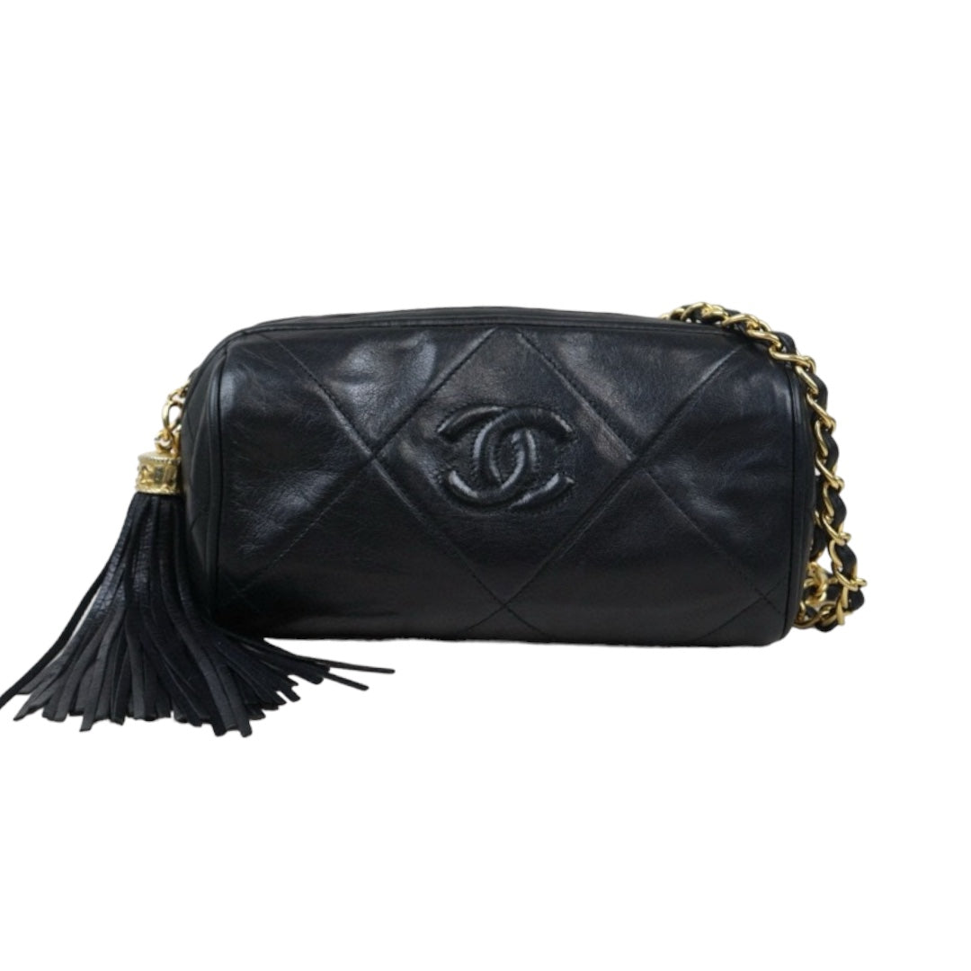 Rank AB｜ CHANEL Lamb Skin Shoulder Bag Black  Made in 1986-1988Year ｜24073113