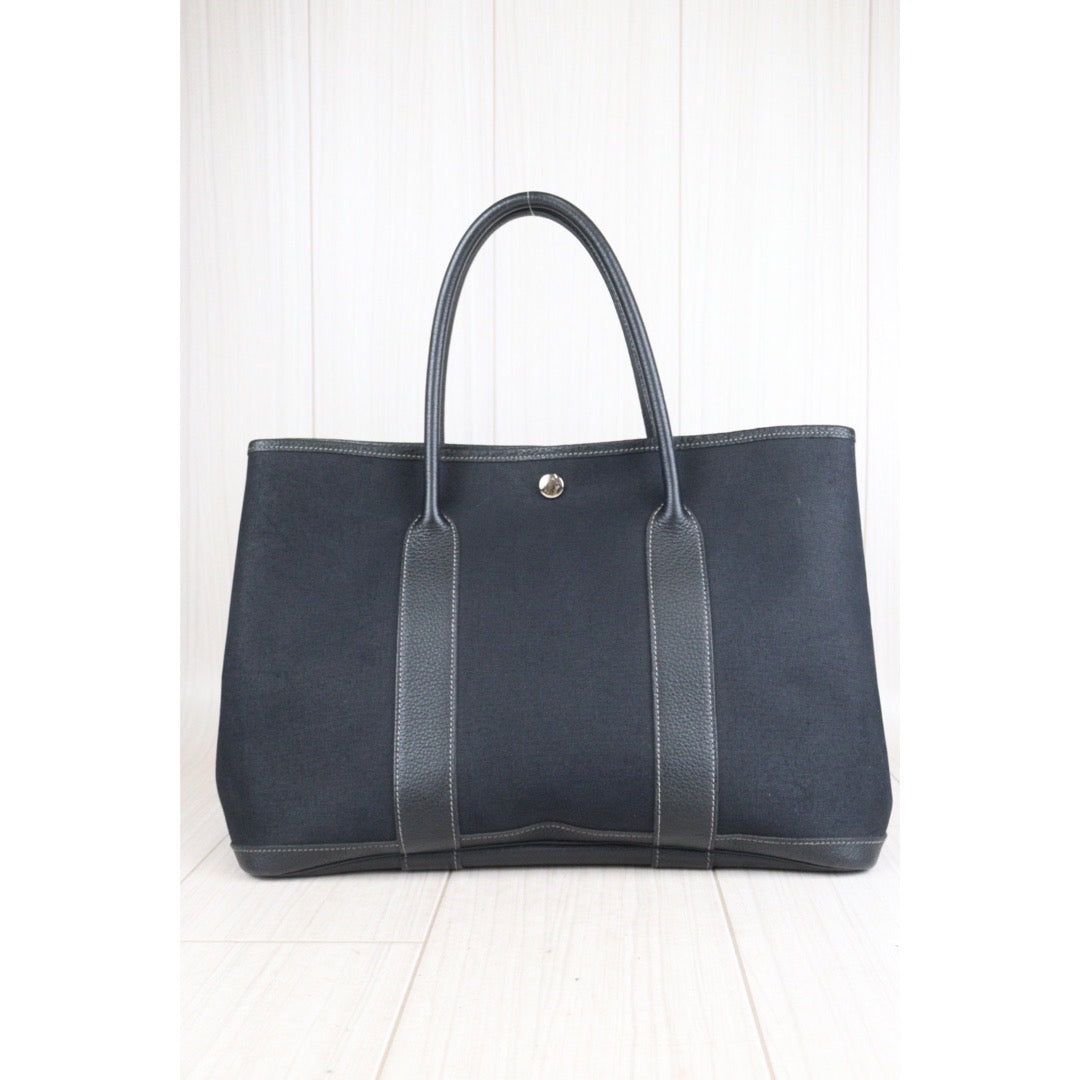 Rank AB ｜ HERMES Garden Party PM ◽︎K Stamp HandBag Black｜23101104