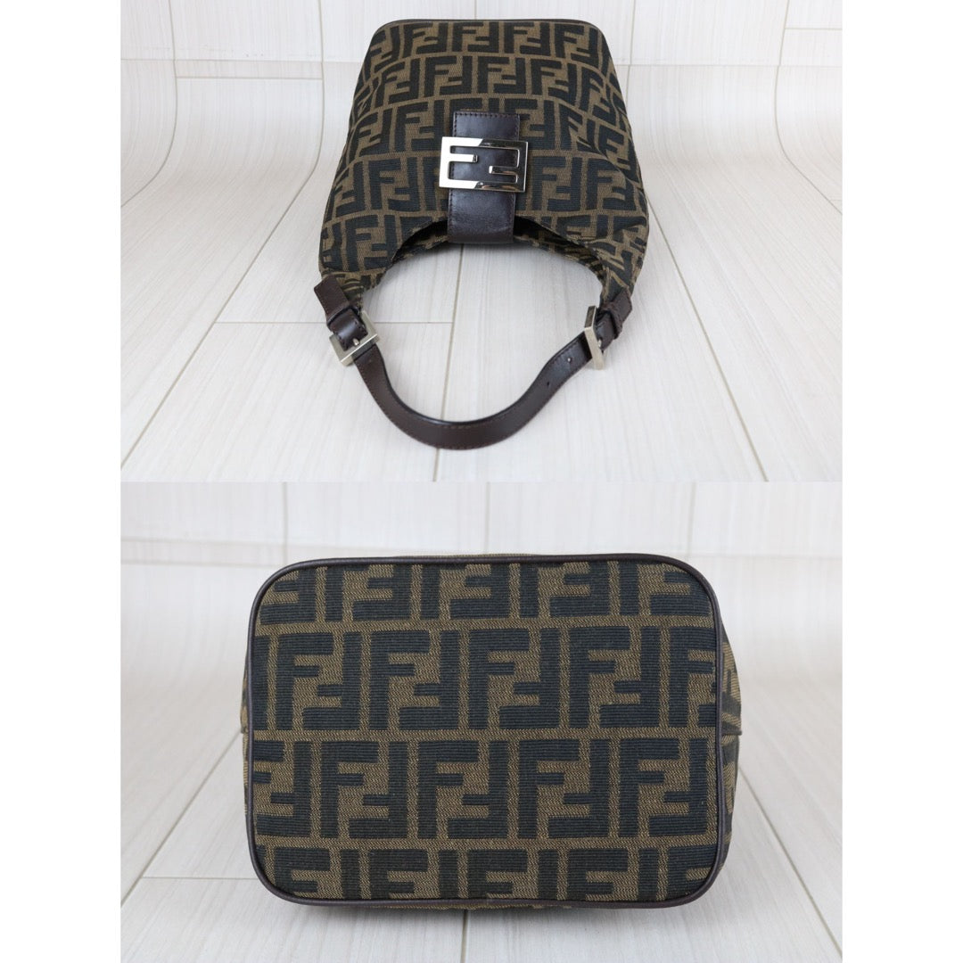 Good ( Rank AB)｜ FENDI Zucca Potato Case Shoulder Bag ｜S25111305