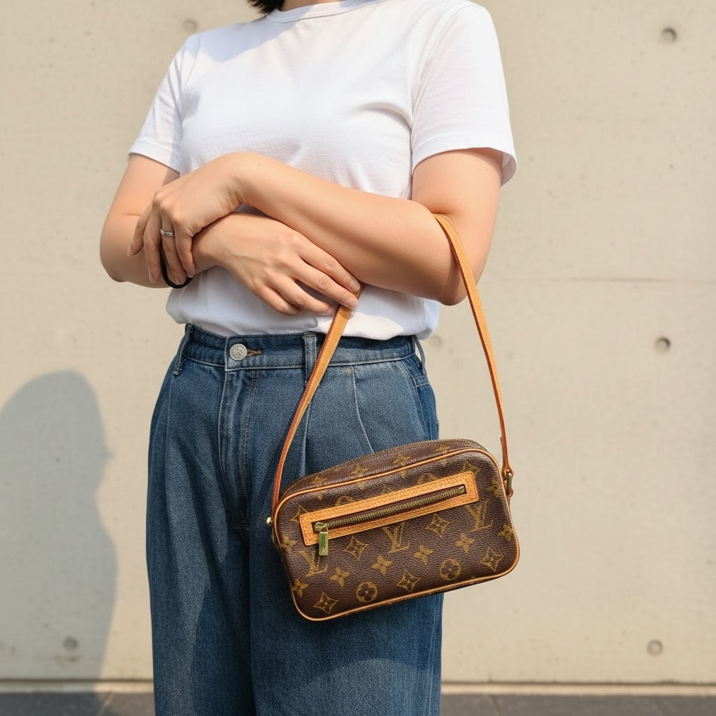 Include Entrupy Certificate of Authenticity｜Very Good ( Rank A)｜ Louis Vuitton Monogram Cite PM Shoulder Bag｜26041601