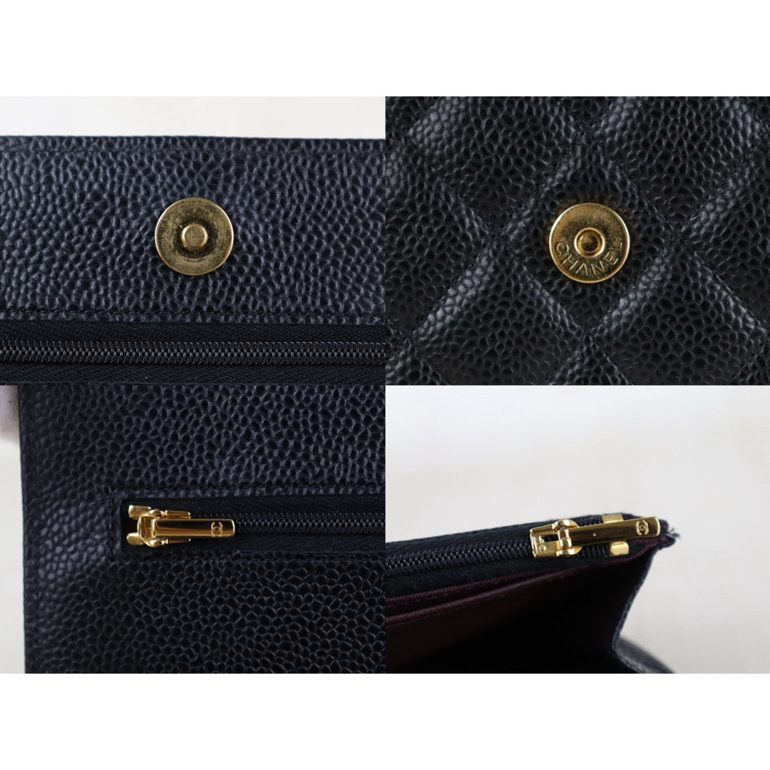 Include Entrupy Certificate of Authenticity｜Very Good ( Rank A)｜CHANEL Caviar Skin WOC Chain Bag Black Made In 2020-2021Year｜S26090402