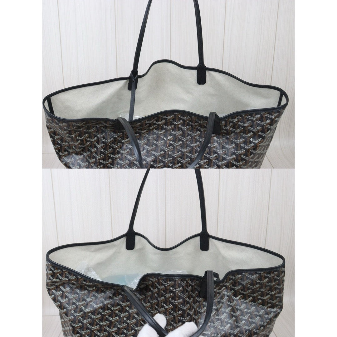 Good ( Rank AB)｜ Goyard Saint-Louis GM Tote Bag Black｜S24092808