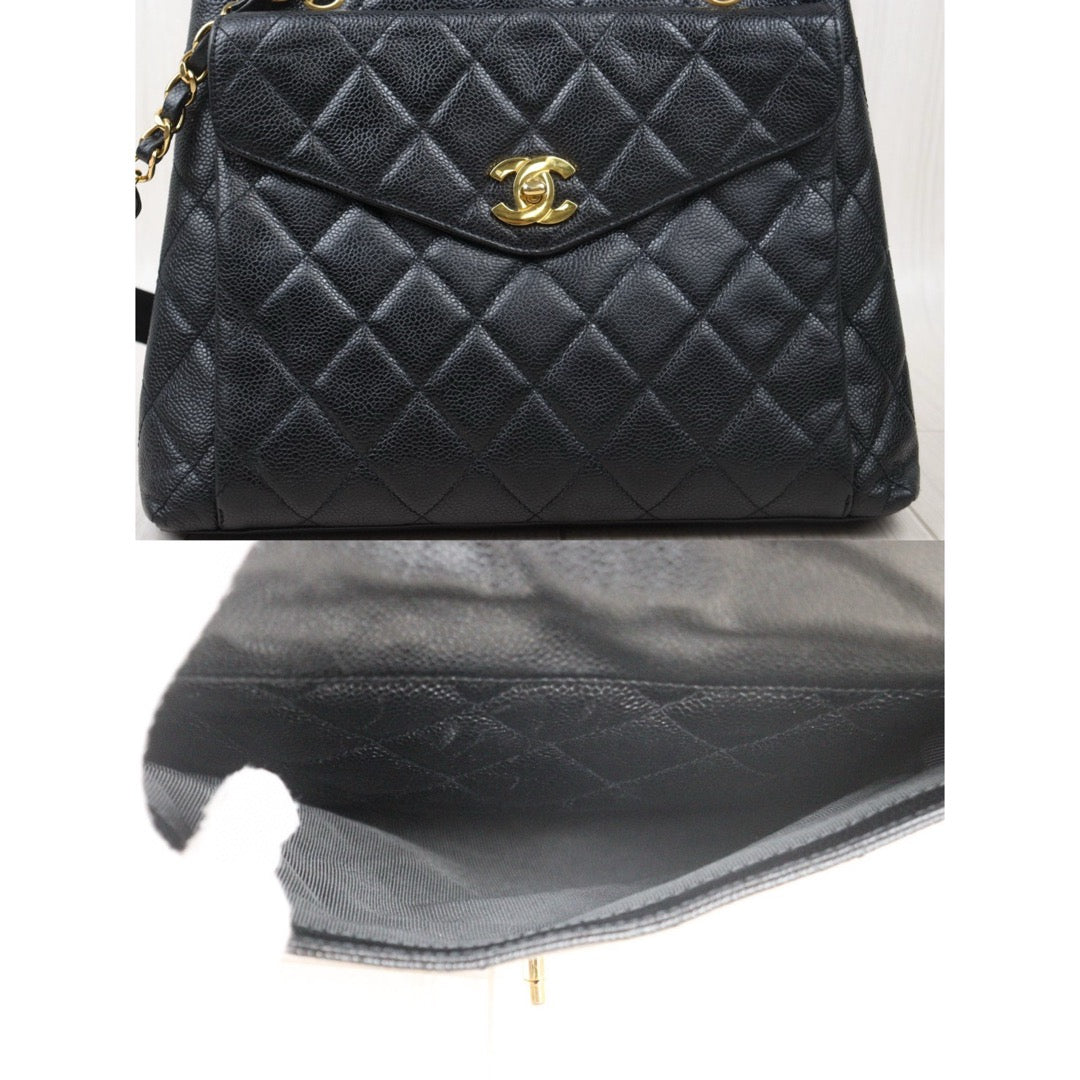 Good ( Rank AB)｜CHANEL Caviar Skin Shoulder Bag Made in 1996-1997 Year｜P24110112