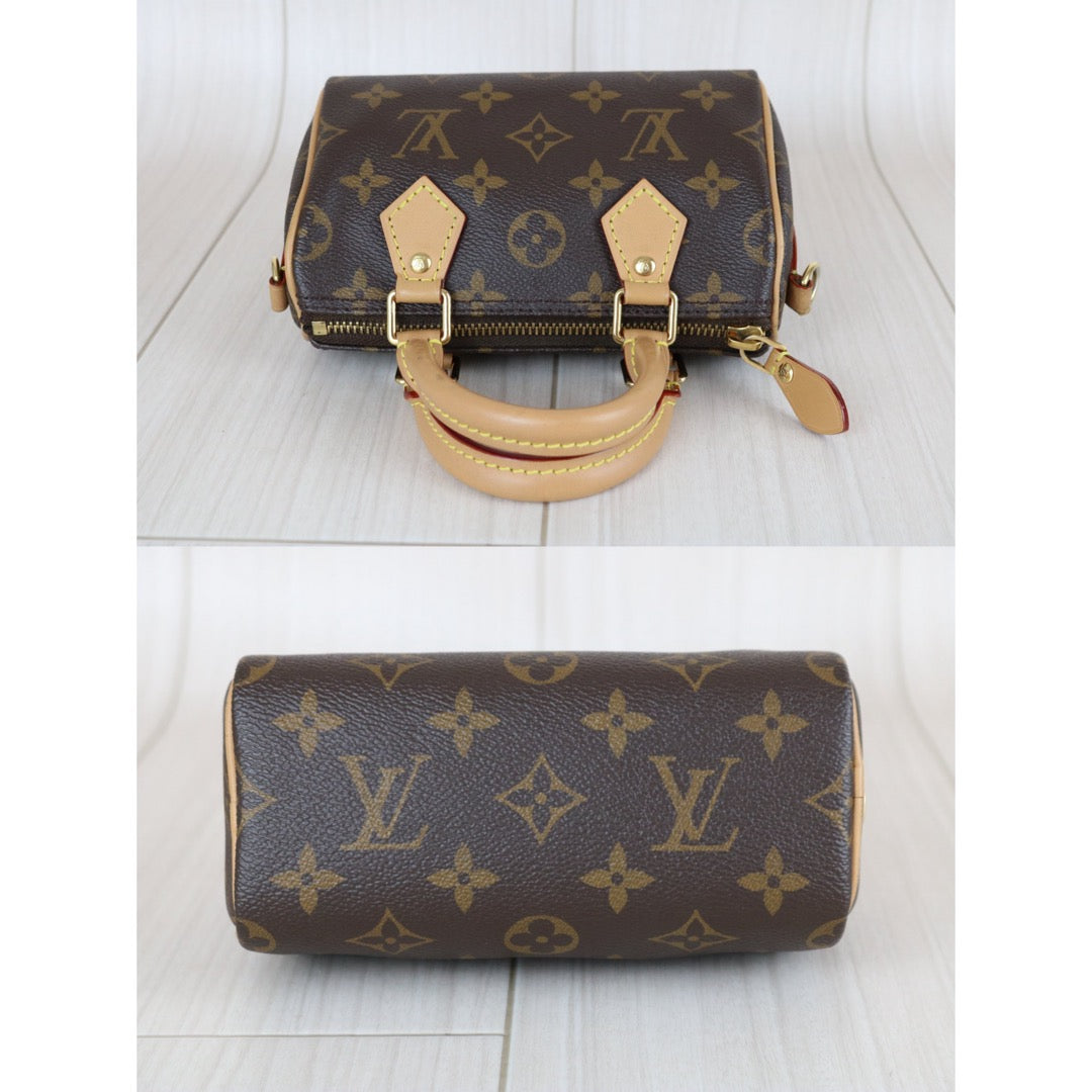 Very Good ( Rank A)｜LV Monogram Nano Speedy Handbag Shoulder Bag Current Model｜X25120601