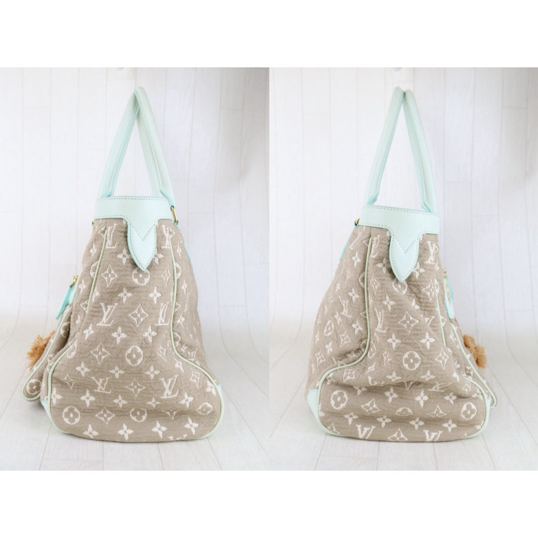 Good ( Rank AB) ｜ LV Monogram Denim  Brown Hand Bag ｜S25091505