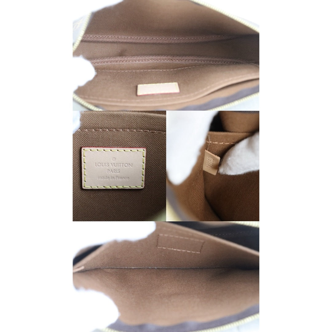 Include Entrupy Certificate of Authenticity｜Very Good ( Rank A)｜ Louis Vuitton Monogram Multi Pochette Accessoire Khaki｜Z26092911