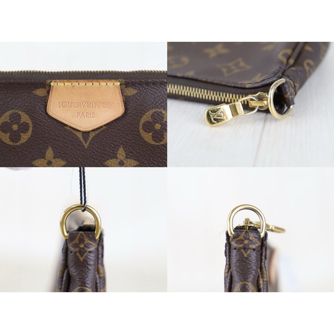 Include Entrupy Certificate of Authenticity｜Good ( Rank AB) ｜ Louis Vuitton Monogram Multi Pochette Accessoire Khaki｜Z26092906