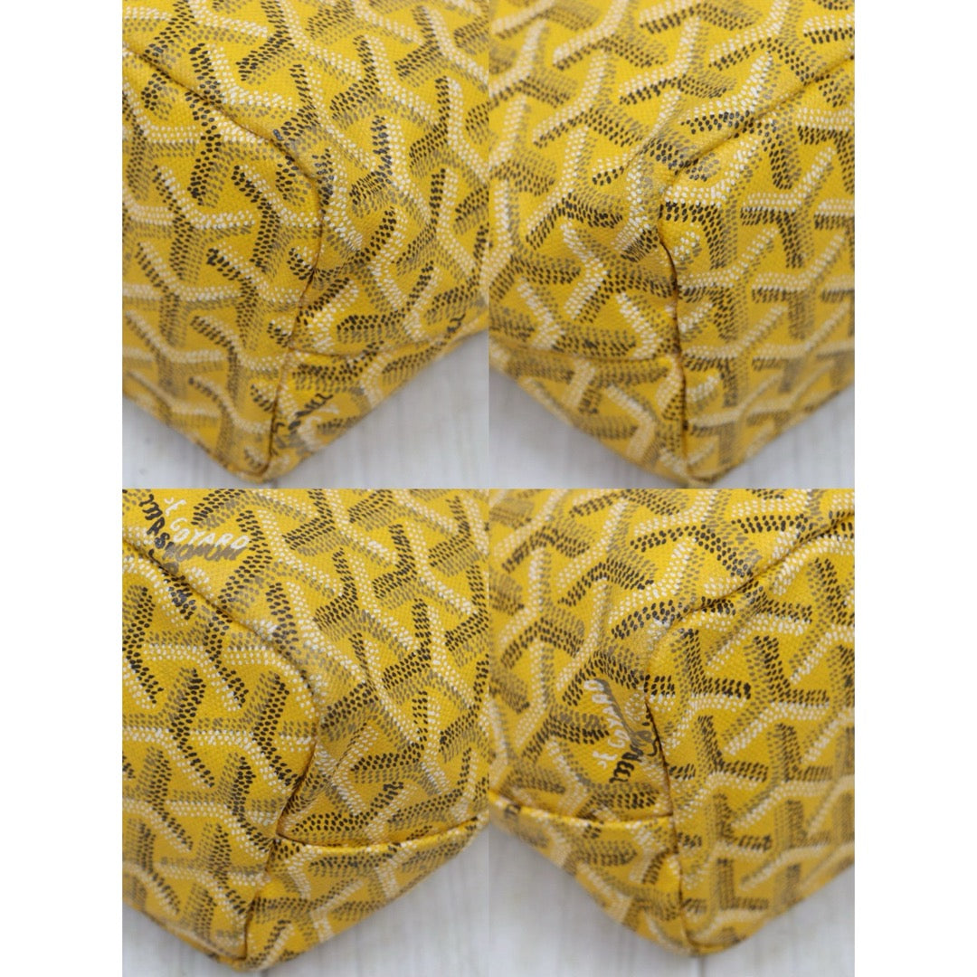 Good ( Rank AB) ｜ Goyard Anjou Vintage Mini Tote Bag Yellow Made In 2005Year｜Y25110423