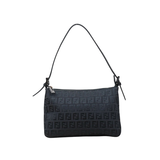 Good ( Rank AB)｜ FENDI Mamma Baguette Shoulder Bag Black ｜V24110746