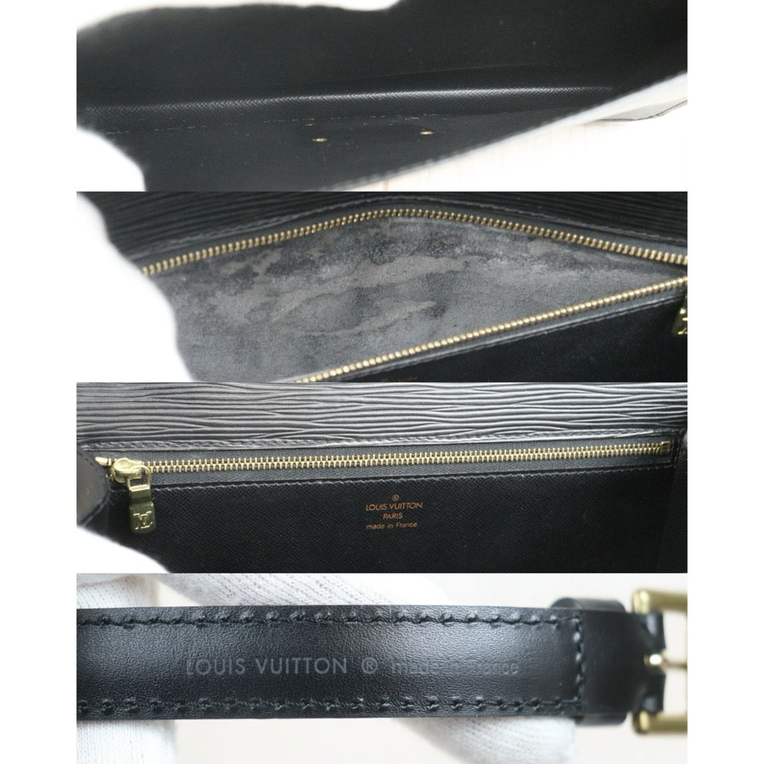 Include Entrupy Certificate of Authenticity｜Very Good ( Rank A)｜ Louis Vuitton Epi Capucines Monceau Handbag Shoulder Bag Black｜26071501