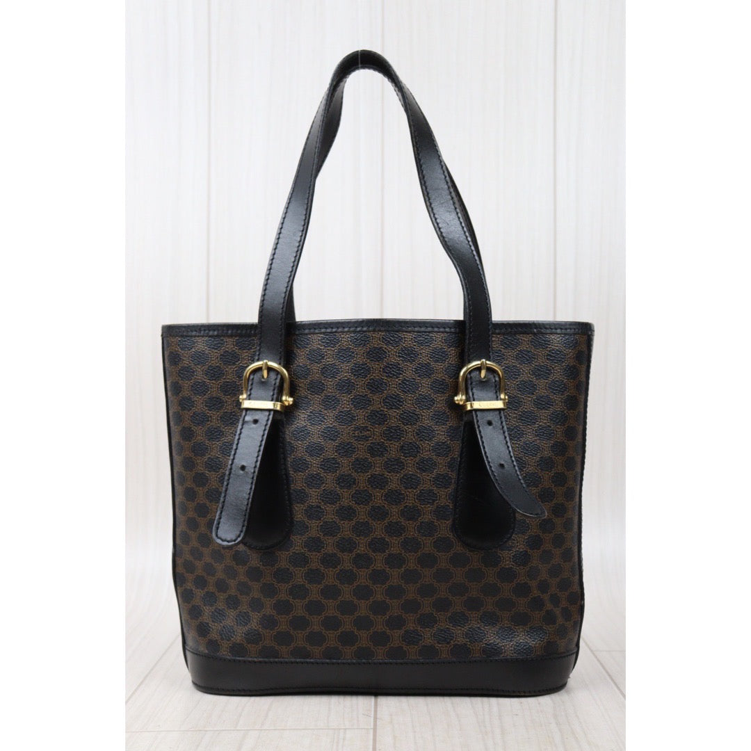 Rank AB ｜ CELINE Black Macadam ToteBag ｜V24061317