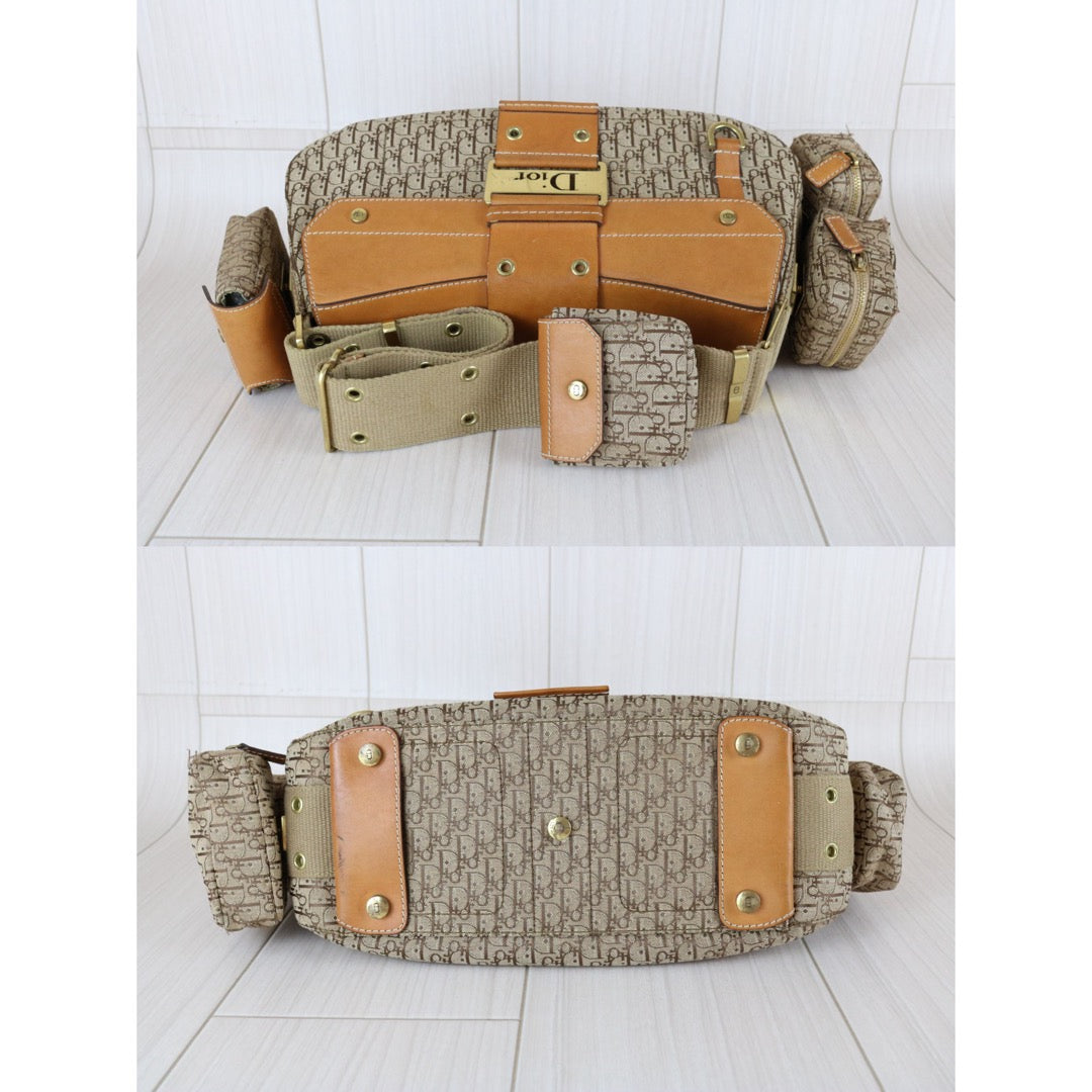 Good ( Rank AB)｜ Dior Punk Canvas Khaki Shoulder Bag ｜S25120401
