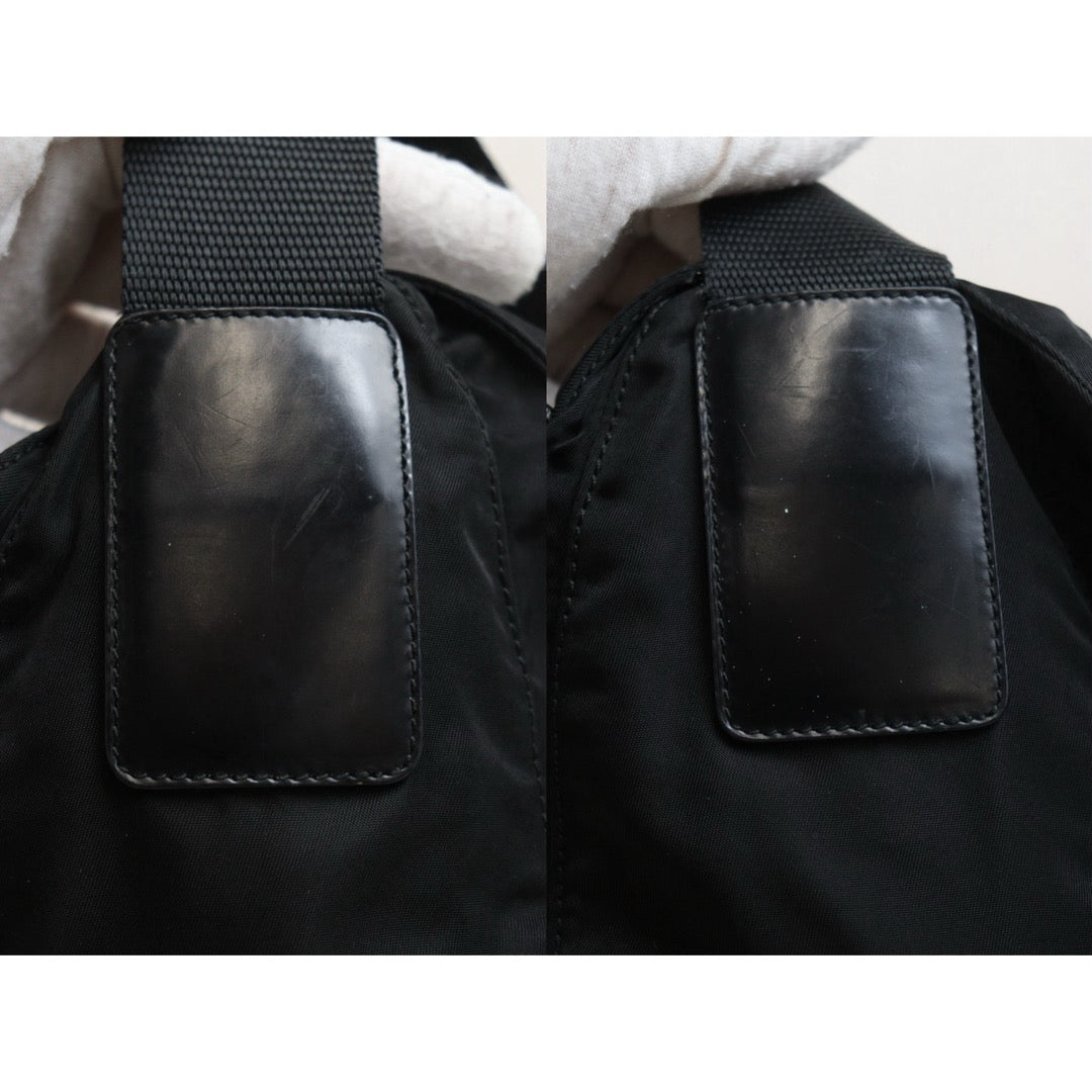 Good ( Rank AB) ｜Prada  Nylon ShoulderBag Black Silver Hardware｜25090209