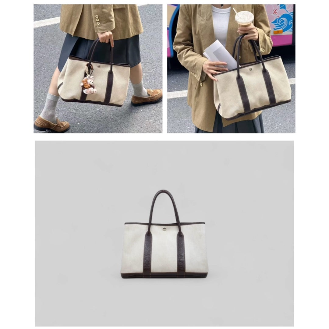 Good ( Rank AB)｜ HERMES Garden Party PM Handbag □G Stamp Made In 2003 Year｜25060522