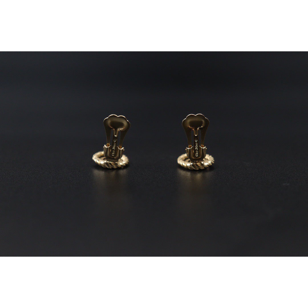 Very Good ( Rank A) ｜ Dior CD Earring Gold Plated｜24050926