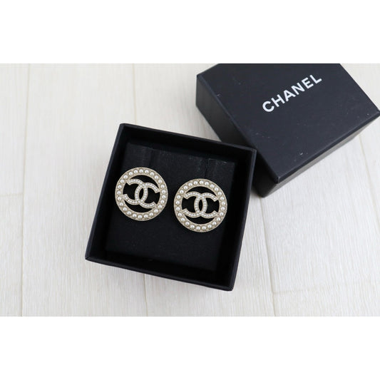 Very Good ( Rank A)｜CHANEL COCO Mark Diamond Pearl Earrings ｜H25011106