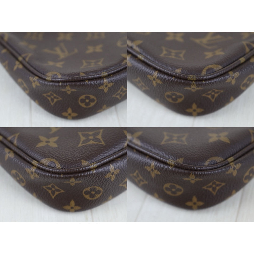 Include Entrupy Certificate of Authenticity｜Good ( Rank AB) ｜ Louis Vuitton Monogram Multi Pochette Accessoire Khaki｜Z26092906