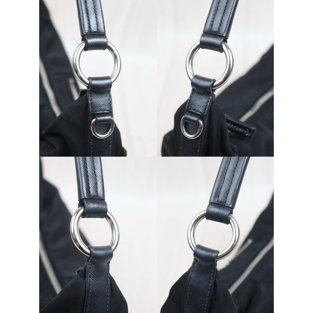 Include Entrupy Certificate of Authenticity｜Good ( Rank AB)｜ PRADA Nylon GM Hobo Black｜26063004
