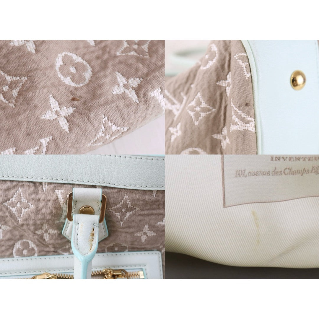 Good ( Rank AB) ｜ LV Monogram Denim  Brown Hand Bag ｜S25091505