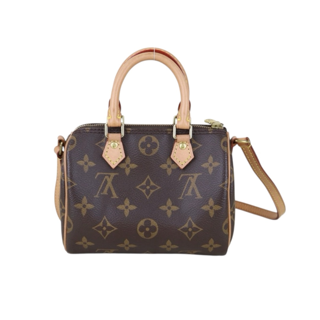 Good ( Rank AB)｜LV Monogram Nano Speedy  Shoulder Bag｜S25092803