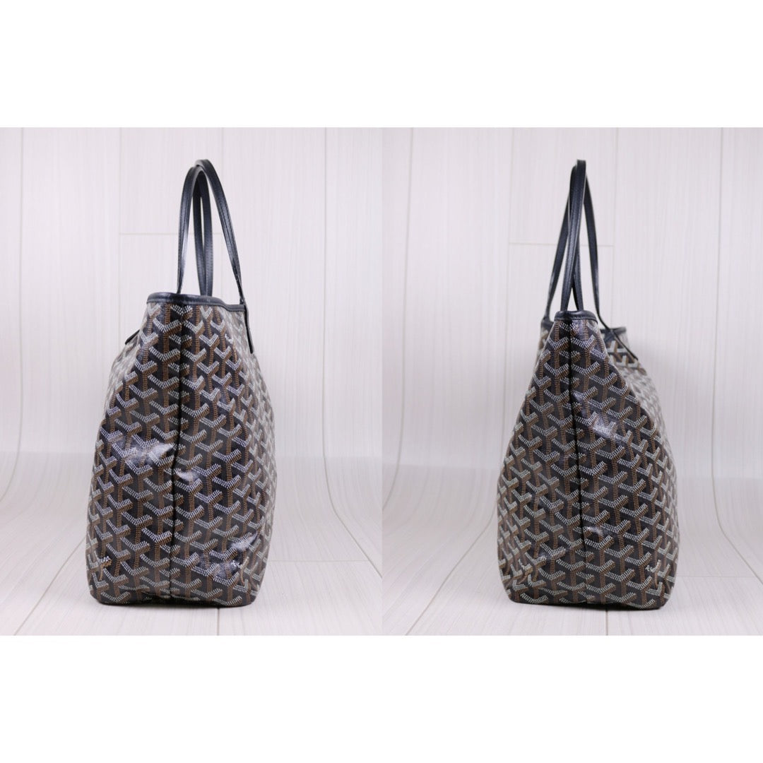 Rank A ｜ Goyard Saint-Louis PM Tote Bag Black｜S24030402