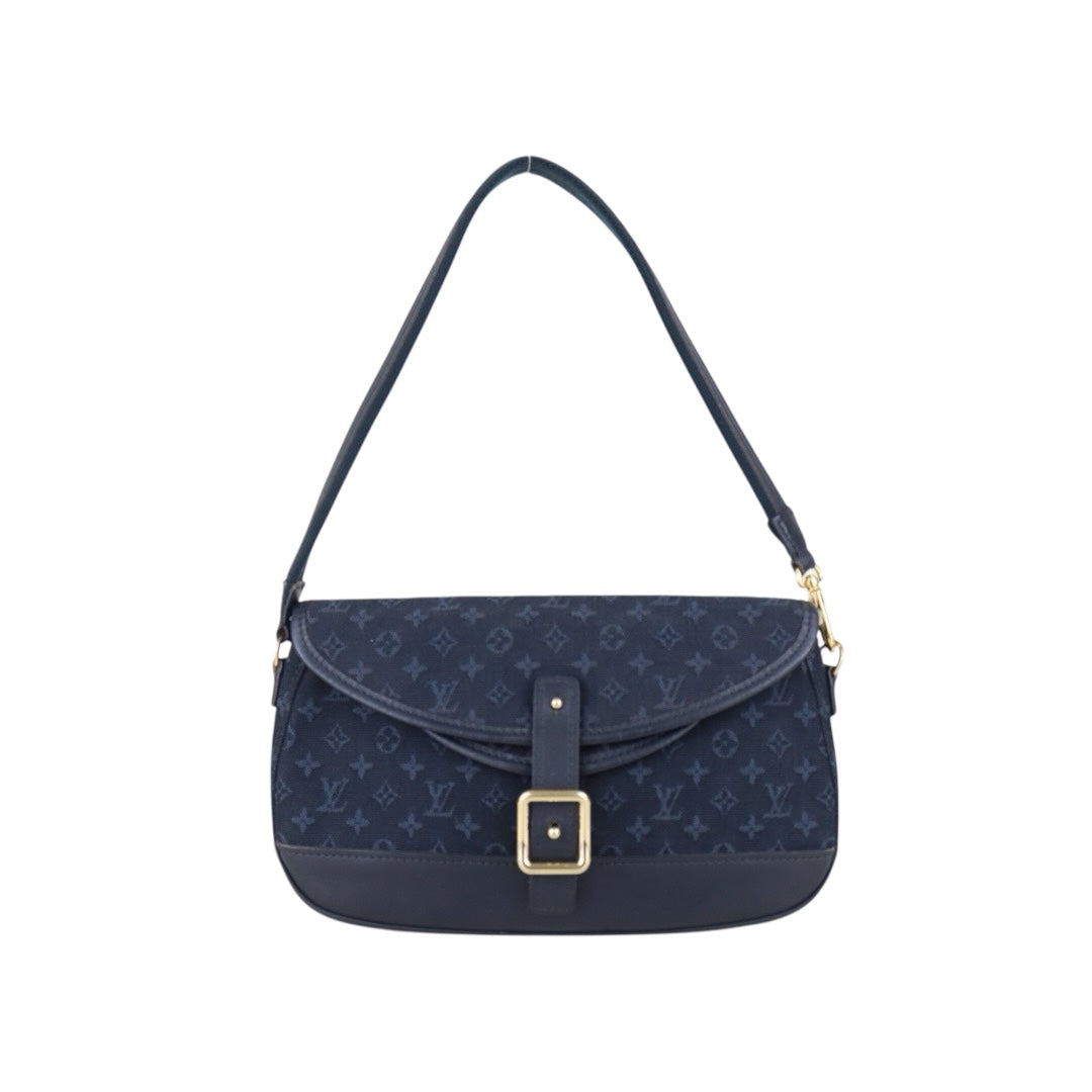 Good ( Rank AB) ｜LV Monogram Denim Shoulder Bag Dark Blue｜S25090108