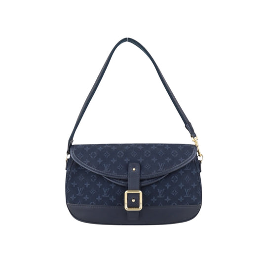 Good ( Rank AB) ｜LV Monogram Denim Shoulder Bag Dark Blue｜S25090108