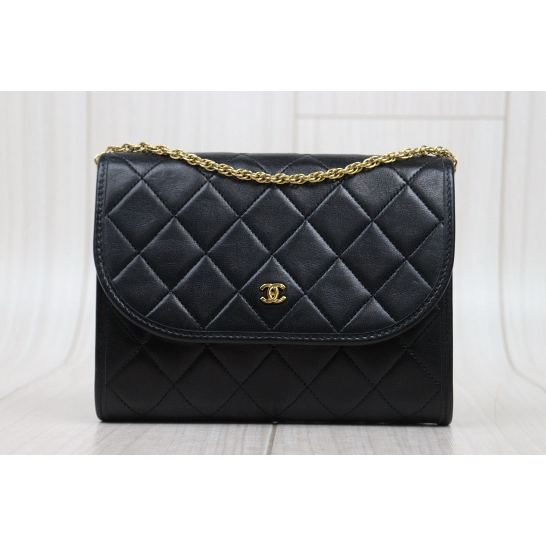 Very Good ( Rank A) ｜ CHANEL Mini Coco Mark Matrasse Lambskin Chain Shoulder Bag ｜25051320