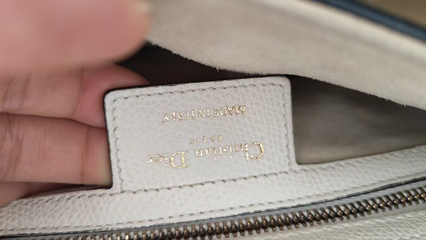 Very Good ( Rank A)｜Dior Trotter Saddle Shoulder Bag Medium White
