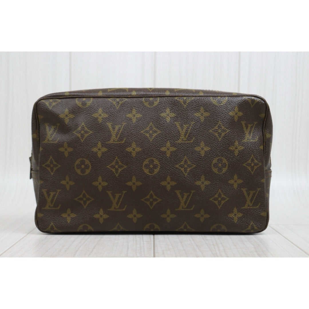 Include Entrupy Certificate of Authenticity｜Good ( Rank AB)｜ Louis Vuitton Truth Toilet 28 Monogram Makeup Pouch｜26050708