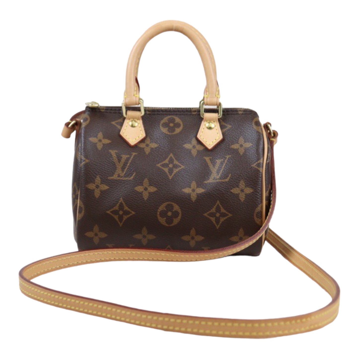 Rank A ｜LV Monogram Nano Speedy  Shoulder Bag｜23121904
