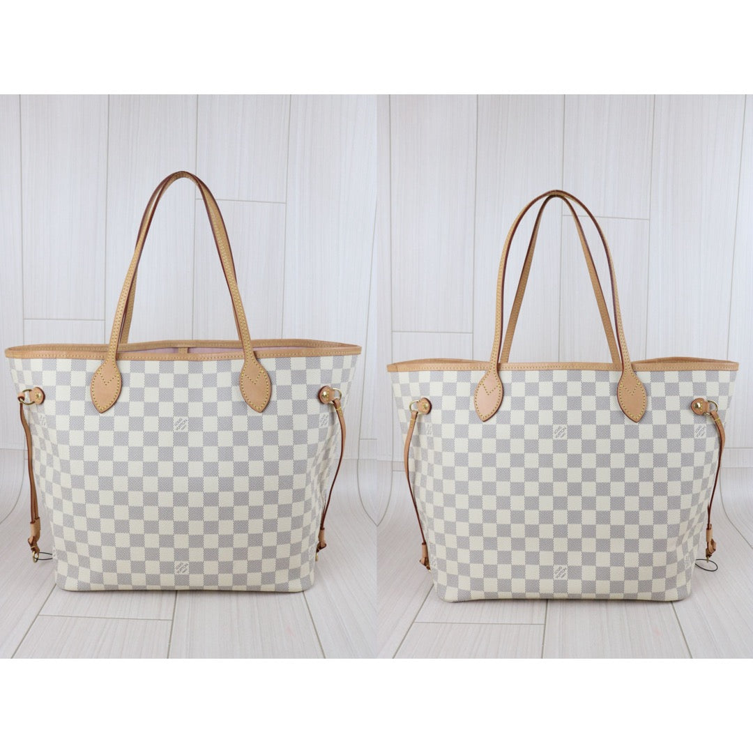 Official price: ¥288,200 JPY Include Entrupy Certificate of Authenticity｜Good ( Rank AB)｜ Louis Vuitton Damier Azur Neverful MM ShoulderBag With Pouch  IC Chips Model｜X26100705