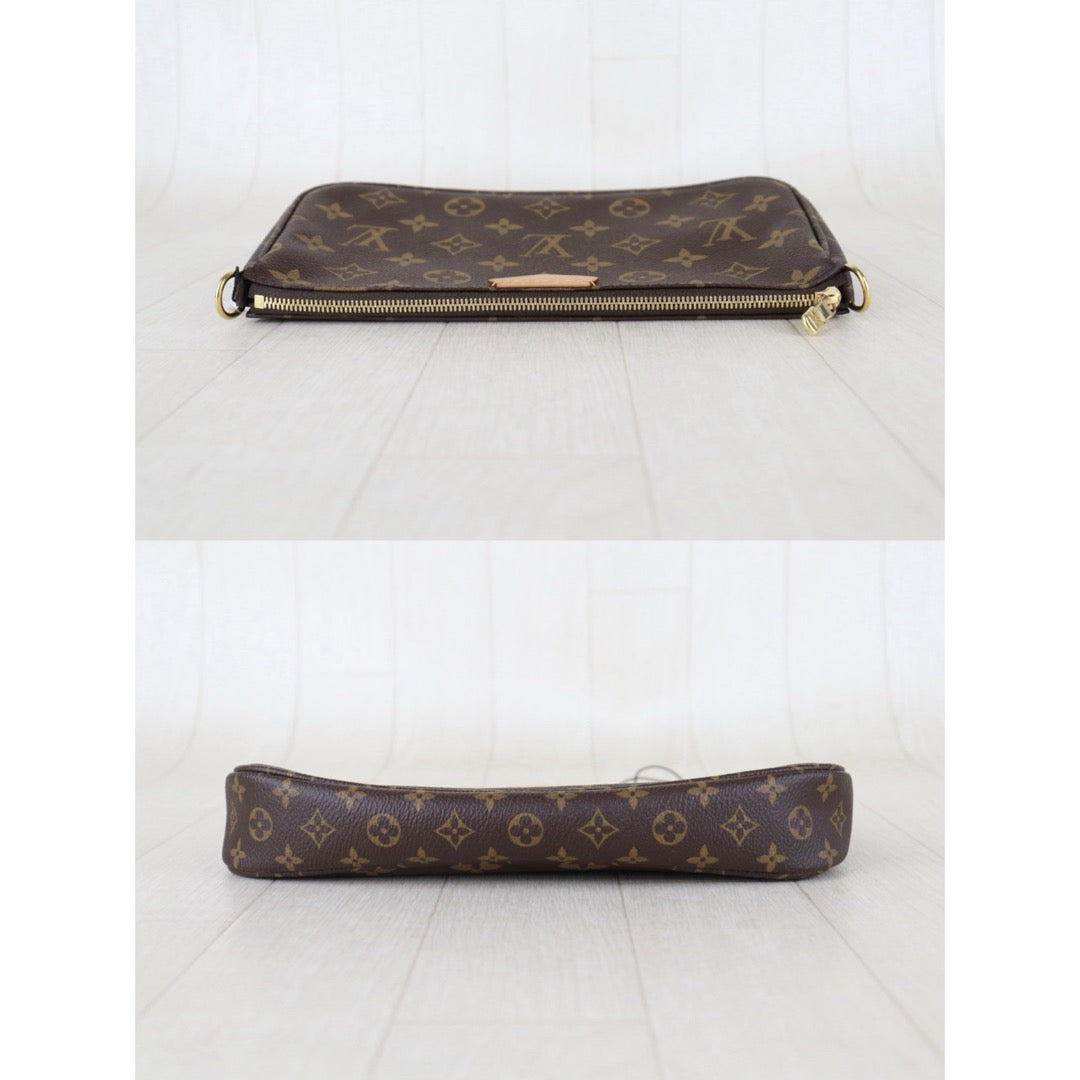 Include Entrupy Certificate of Authenticity｜Very Good ( Rank A)｜ Louis Vuitton Monogram Multi Pochette Accessoire Khaki｜Z26092910
