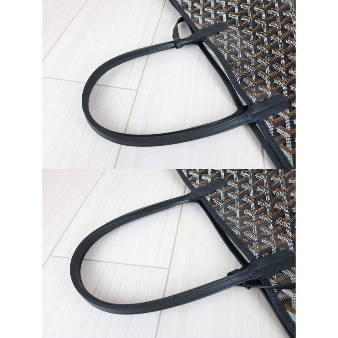 Excellent（Rank SA）｜ Goyard Saint-Louis PM Tote Bag Black｜S25111602