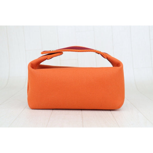 Include Entrupy Certificate of Authenticity｜Very Good ( Rank A) ｜ HERMES Bride-A-Brac Canvas Orange Handbag｜S25081014