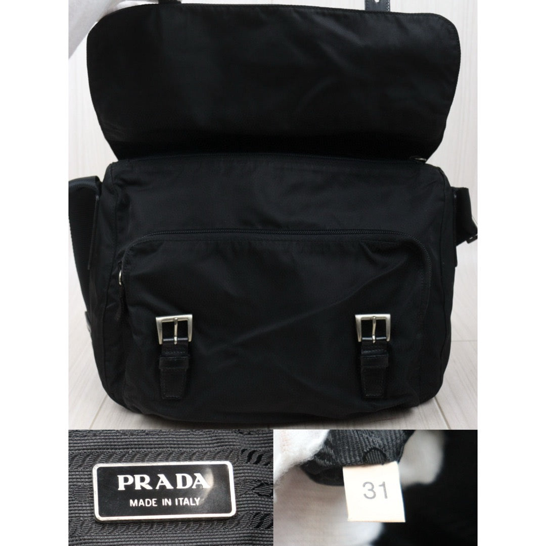 Good ( Rank AB)｜Prada  Nylon ShoulderBag Black｜24121203