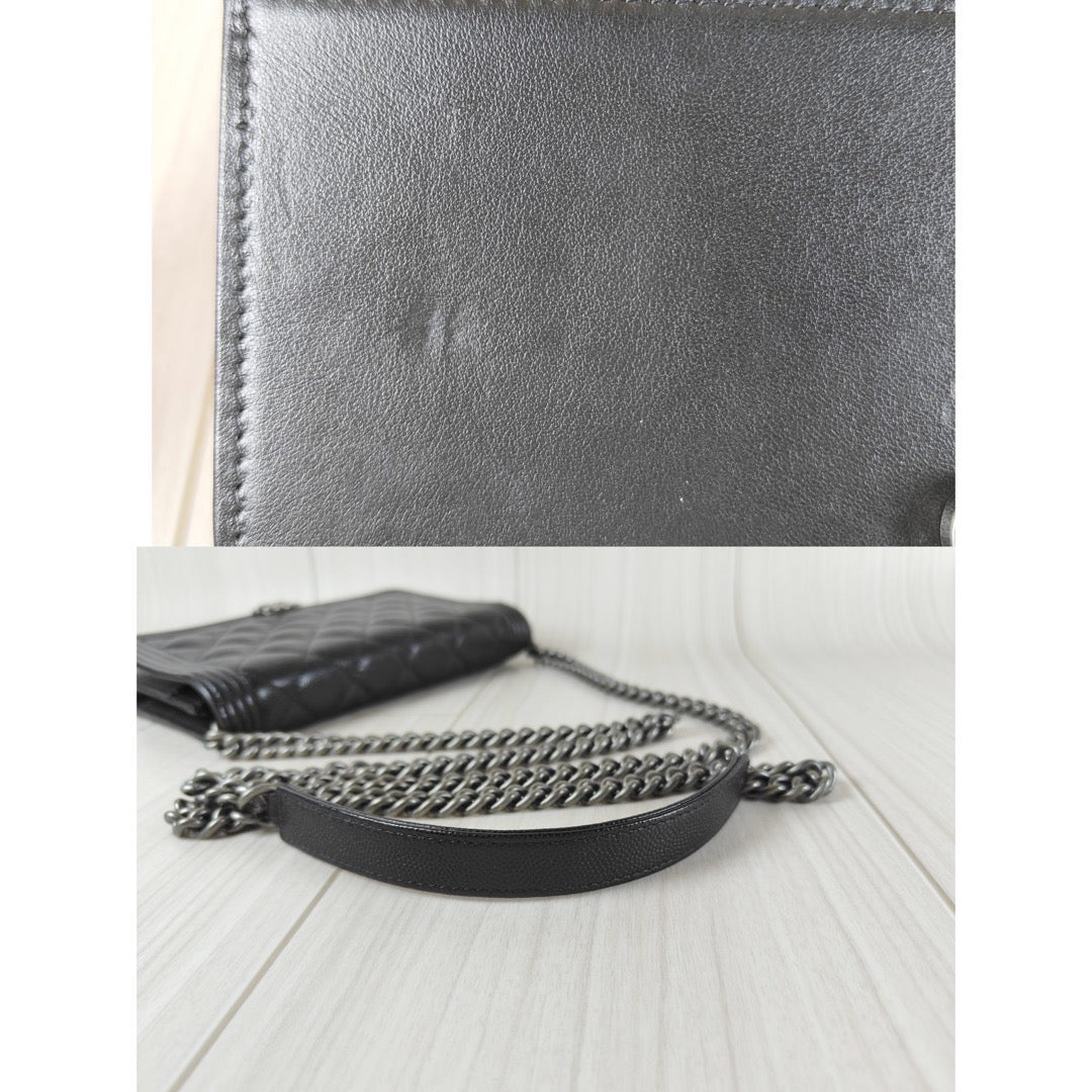 Chanel Orange Quilted Patent Leather Zip-Around Boy Wallet – LuxuryPromise