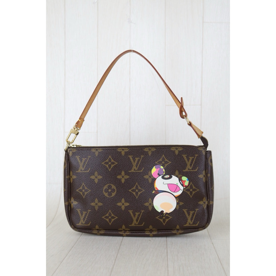 Include Entrupy Certificate of Authenticity｜Good ( Rank AB) ｜ Louis Vuitton Takashi Murakam Monogram Panda Pochette Accessoire｜S26083021