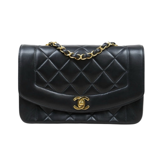 Very Good ( Rank A)｜ CHANEL Matrasse Diana 22 Lamb Skin  Chain Bag Made in 1994-1996 Year｜25011701