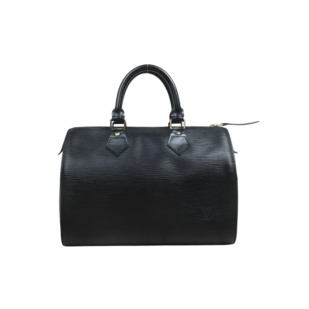 Include Entrupy Certificate of Authenticity｜Good ( Rank AB)｜Louis Vuitton Epi Speedy 25 Hand Bag Black｜26071304