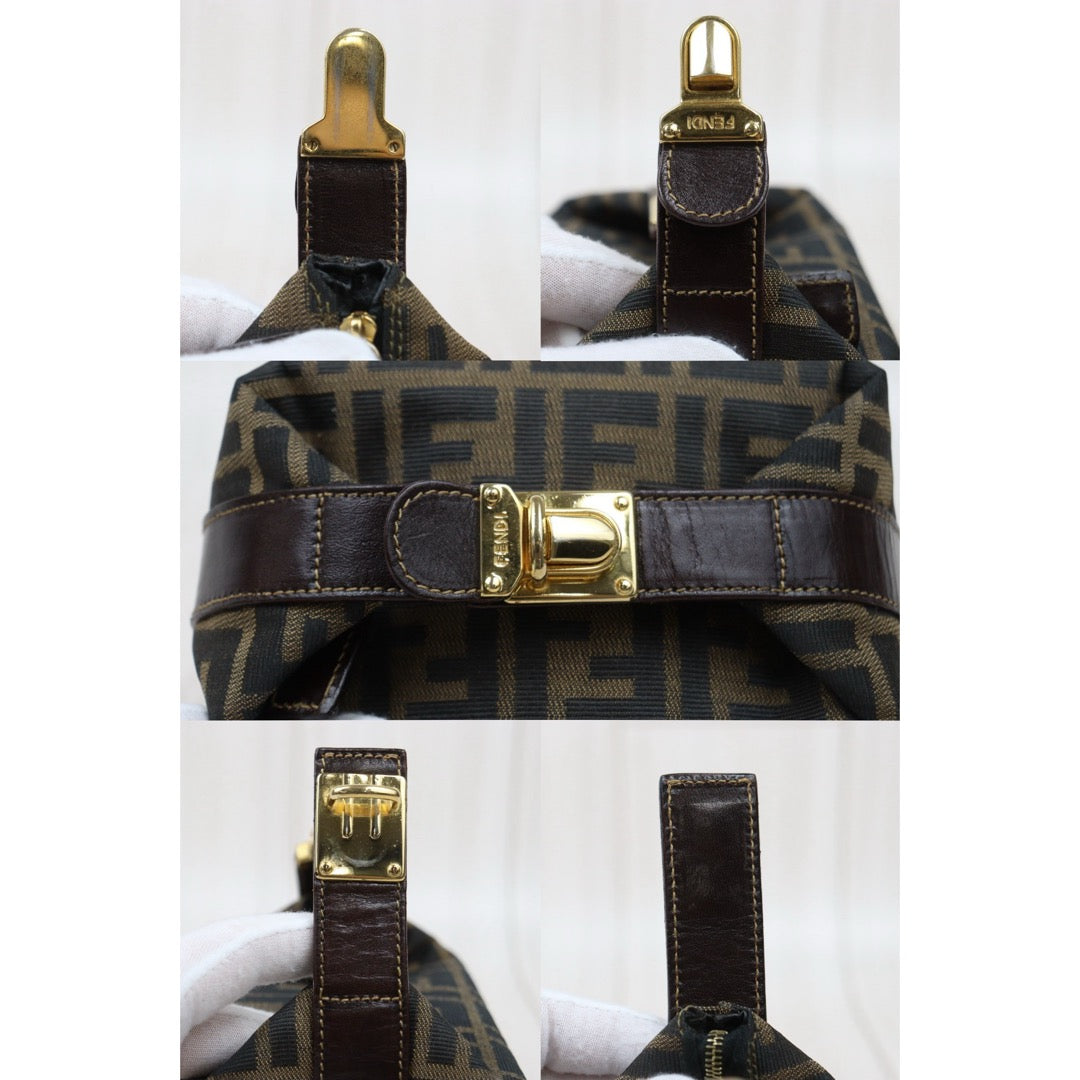 Good ( Rank AB)｜ FENDI PM Zucca Handbag ｜25122516