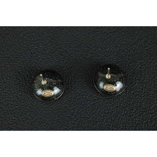 Include Authentic Detective Certificate of Authenticity｜Very Good ( Rank A) ｜ CHANEL C23P Coco Mark  Rhinestone Golden  Earrings Made In 2023Year｜S26013103