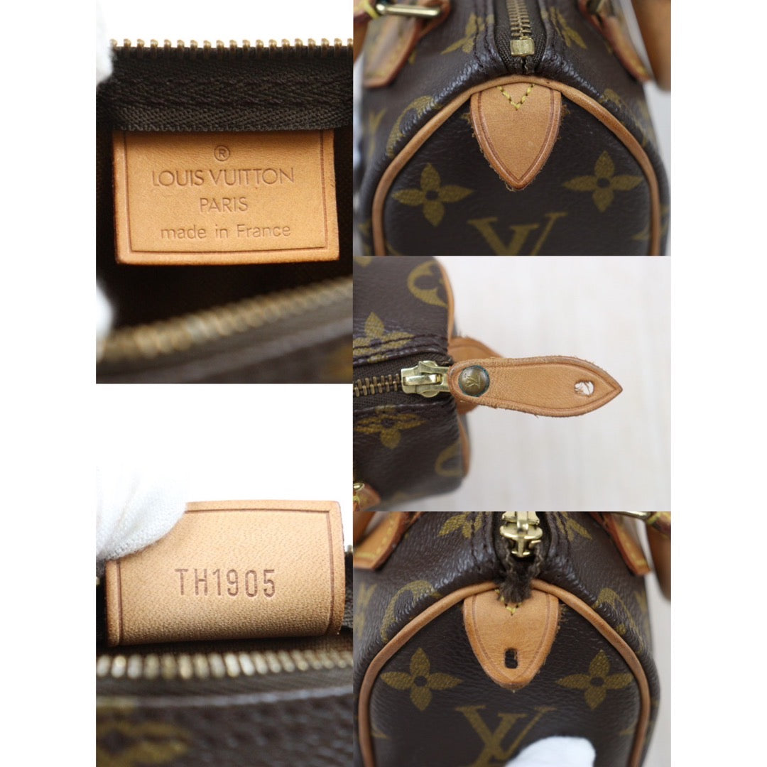 Rank AB ｜ LV Monogram Mini Speedy Handbag Wirh Shoulderstrap｜24061320