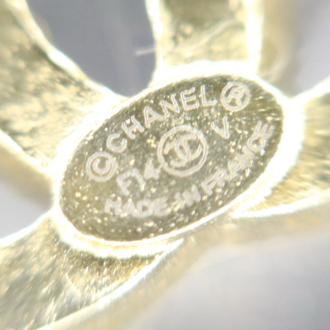 Very Good ( Rank A) ｜CHANEL COCO Mark Rhinestone Earrings Made In 2014Year｜S25121110