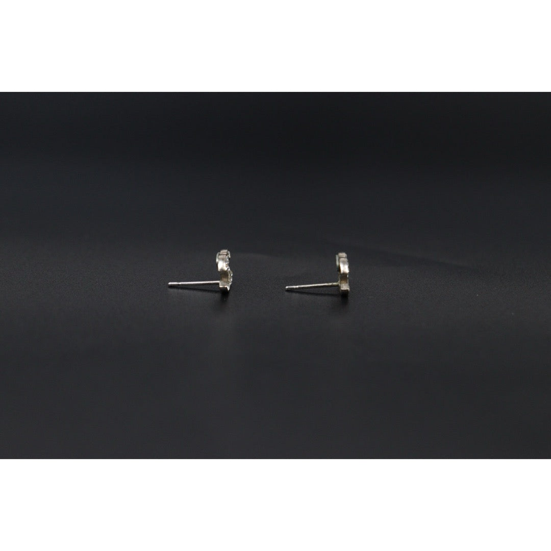 Good ( Rank AB)｜CHANEL Mini COCO Mark Rhinestone Earrings Made In 2014 Year｜V24122608